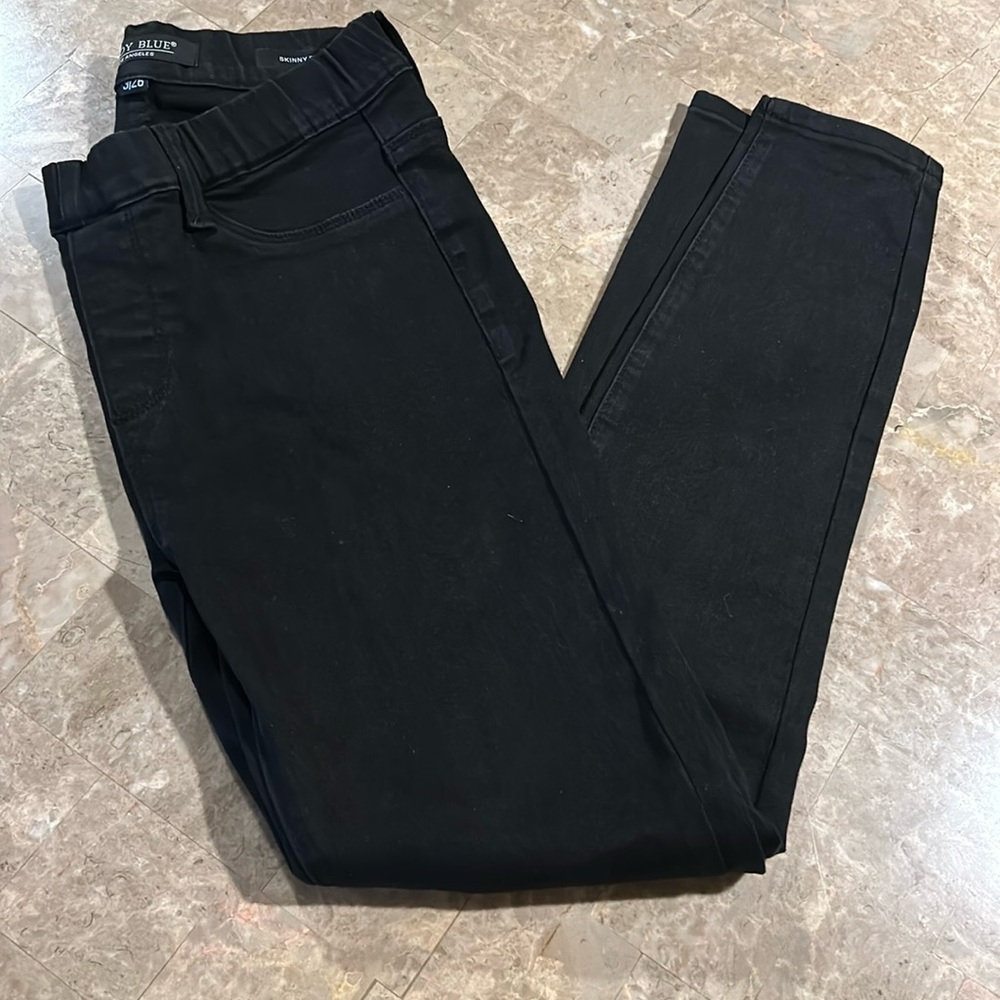 Judy blue black pull on skinny jeans